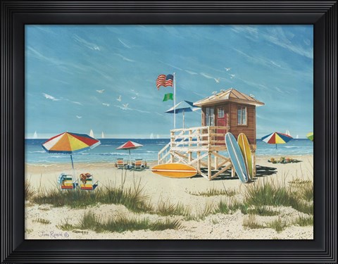 Framed Beach Colors Print