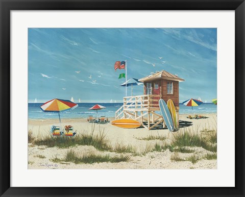 Framed Beach Colors Print