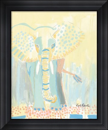 Framed Elephant Never Forgets Print