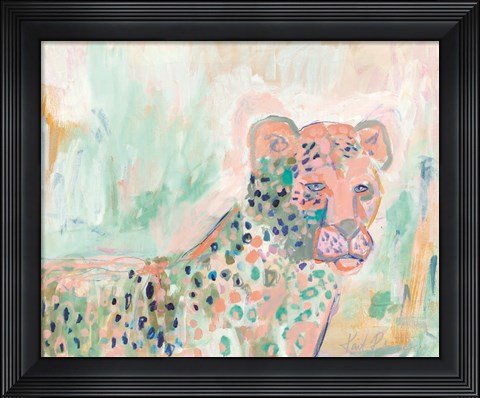 Framed Cheetah Watch t Print
