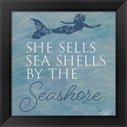 Framed She Sells Seashells Print