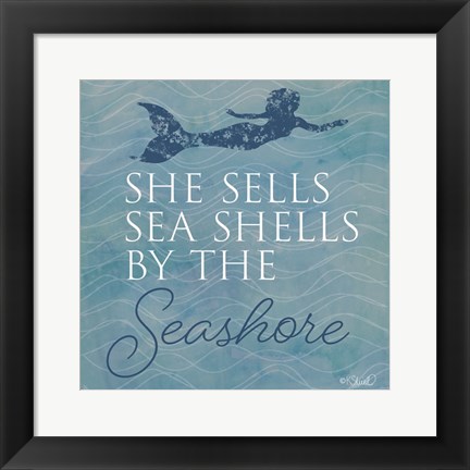 Framed She Sells Seashells Print