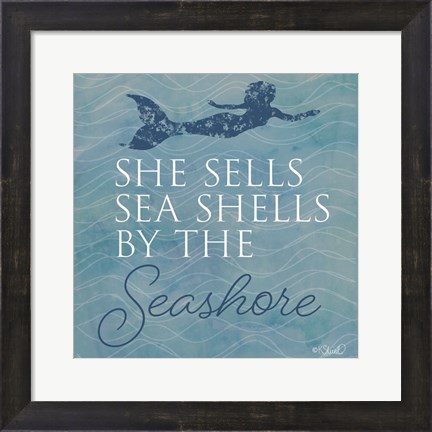 Framed She Sells Seashells Print
