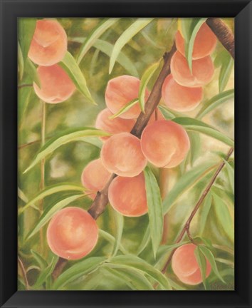 Framed Peach Perfect Print