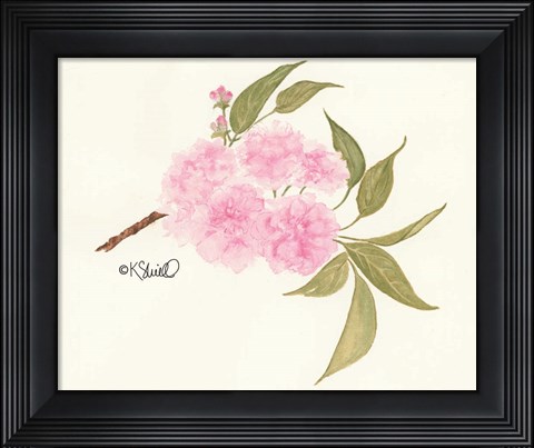 Framed Bashful Blossoms Print