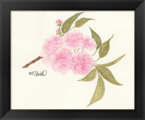 Framed Bashful Blossoms Print