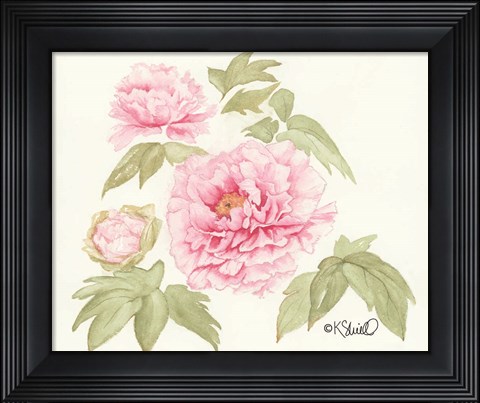 Framed Garden Blush Print