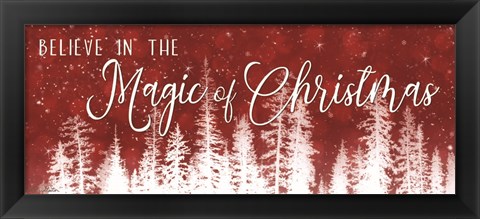 Framed Believe in the Magic of Christmas Print