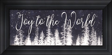 Framed Joy to the World Print