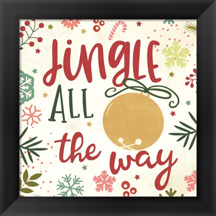 Framed Jingle All the Way Print