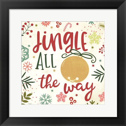 Framed Jingle All the Way Print