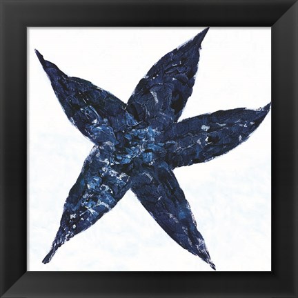 Framed Midnight Starfish Print