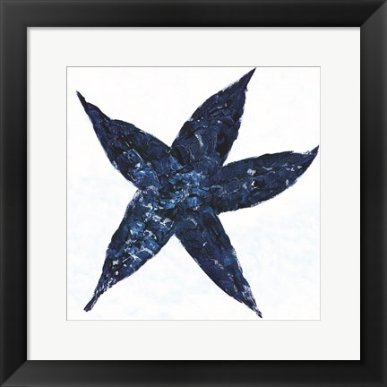 Framed Midnight Starfish Print