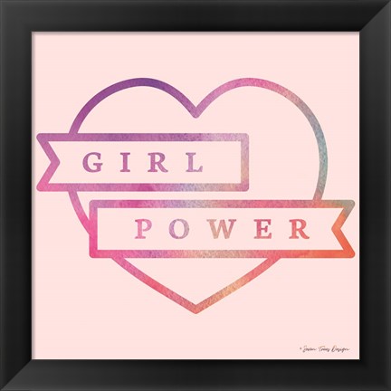 Framed Girl Power IV Print