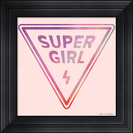 Framed Super Girl Print