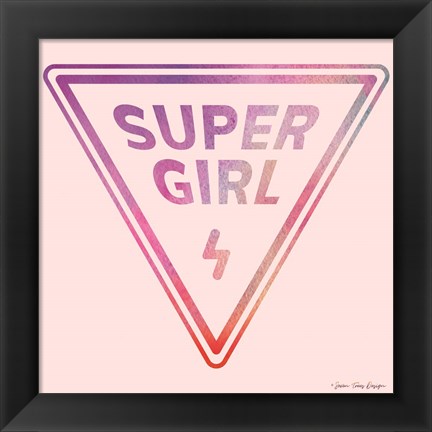 Framed Super Girl Print