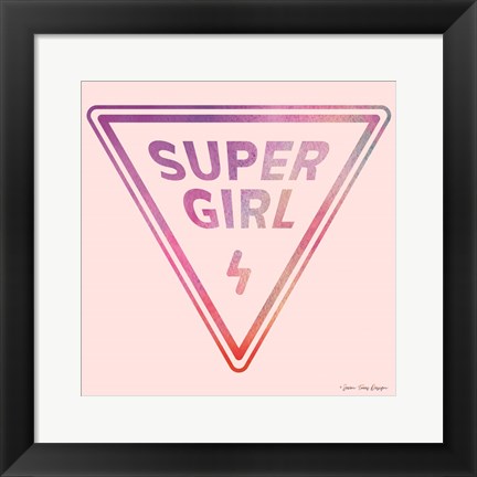 Framed Super Girl Print