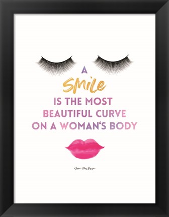 Framed Smile Print