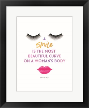 Framed Smile Print