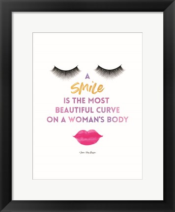 Framed Smile Print