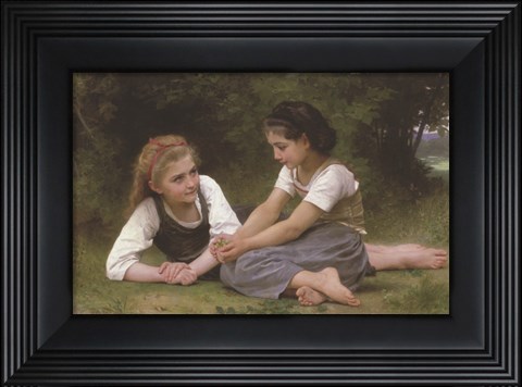 Framed Nut Gatherers, 1882 Print