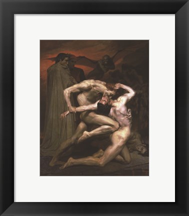 Framed Dante and Virgil in Hell, 1850 Print