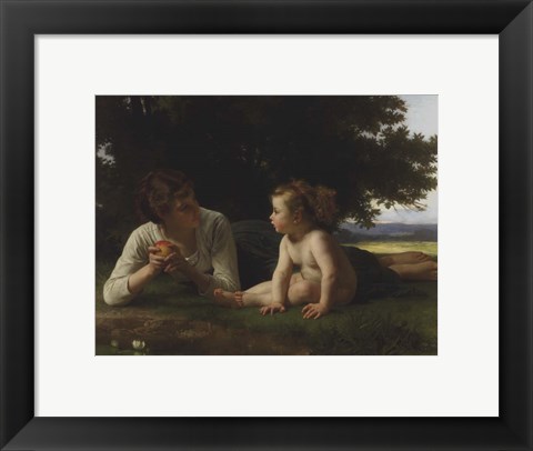 Framed Temptation, 1880 Print