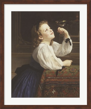 Framed L&#39;Oiseau Cheri, 1867 Print