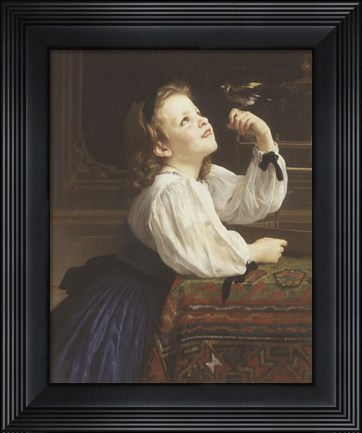 Framed L&#39;Oiseau Cheri, 1867 Print