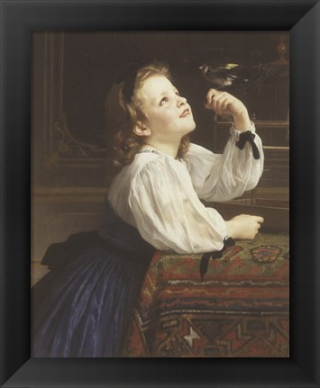 Framed L&#39;Oiseau Cheri, 1867 Print