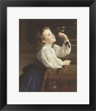 Framed L&#39;Oiseau Cheri, 1867 Print