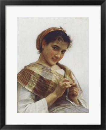 Framed Breton Girl, 1889 Print
