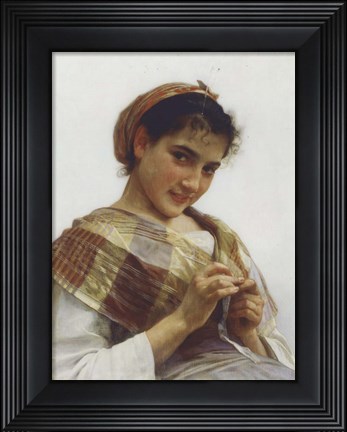 Framed Breton Girl, 1889 Print