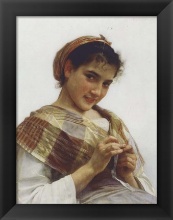 Framed Breton Girl, 1889 Print