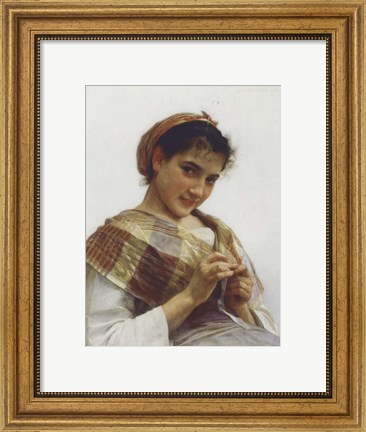 Framed Breton Girl, 1889 Print