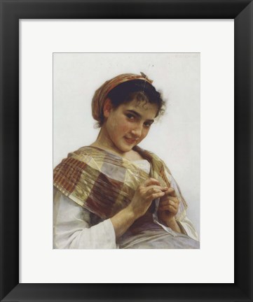 Framed Breton Girl, 1889 Print