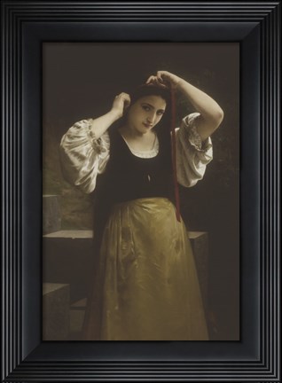 Framed La Toilette Rustique, 1869 Print
