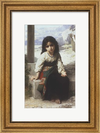 Framed Petite Mendiante, 1880 Print