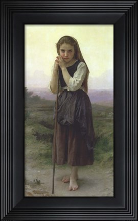 Framed Little Shepherdess, 1891 Print
