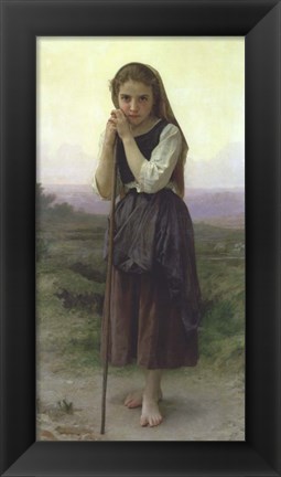 Framed Little Shepherdess, 1891 Print