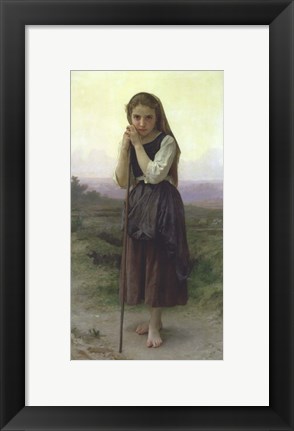 Framed Little Shepherdess, 1891 Print