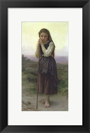 Framed Little Shepherdess, 1891 Print