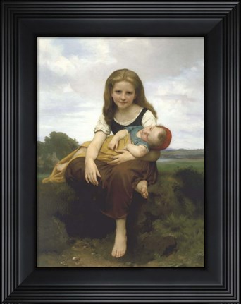Framed Elder Sister (La Soeur Ainee) Print