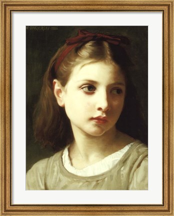 Framed Une Petite Fille, 1886 Print