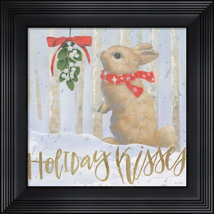 Framed Christmas Critters Bright IV Print