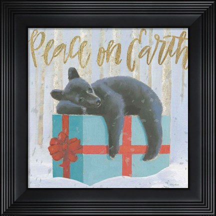 Framed Christmas Critters Bright II Print