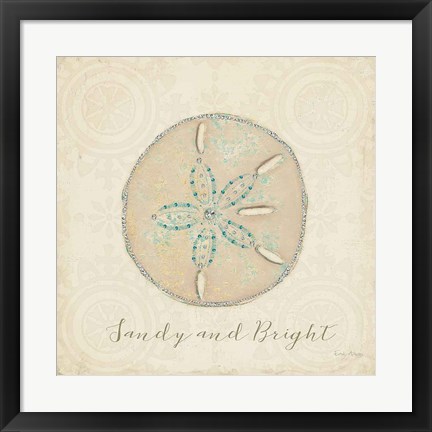 Framed Beach Treasures IV Christmas Print