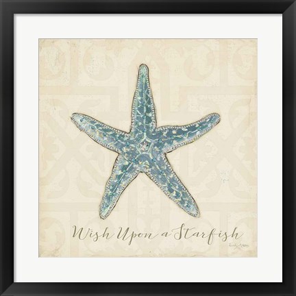 Framed Beach Treasures II Christmas Print