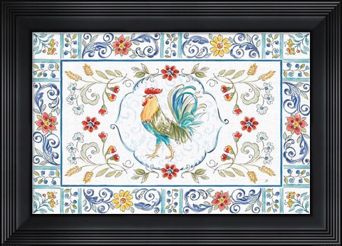 Framed Morning Bloom I Print