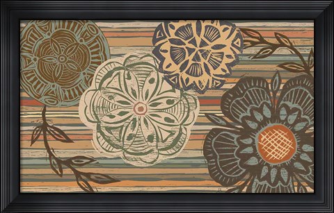 Framed Woodcut Nature II Print